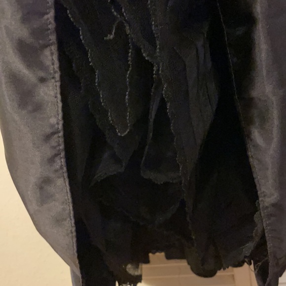 STUNNING Gunne Sax by Jessica McClintock Silky Stipe Ball Gown - Beetlejuice! - Picture 4 of 7